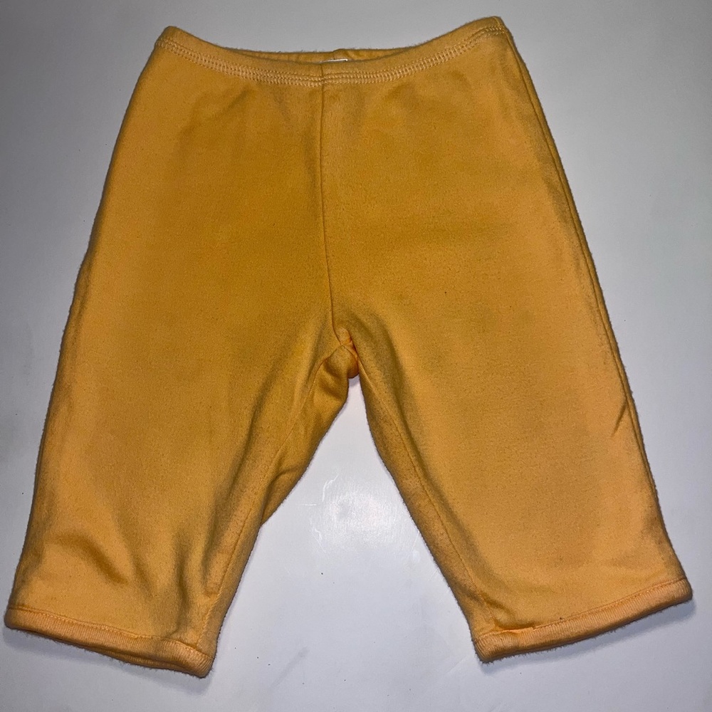 Gap baby leggings yellow -peach for newborn 3-6 M